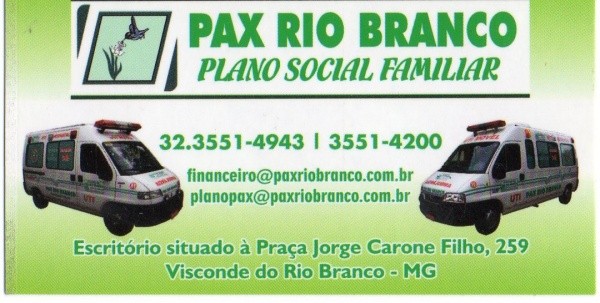 PAX RIO BRANCO ( AMBULÂNCIA UTI )